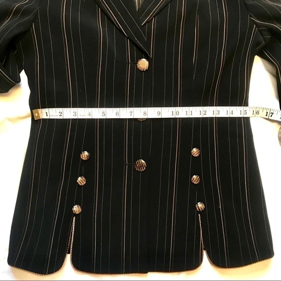 Women Suit Blazer Pants Skirt Striped Custom Made - Picture 5 of 16